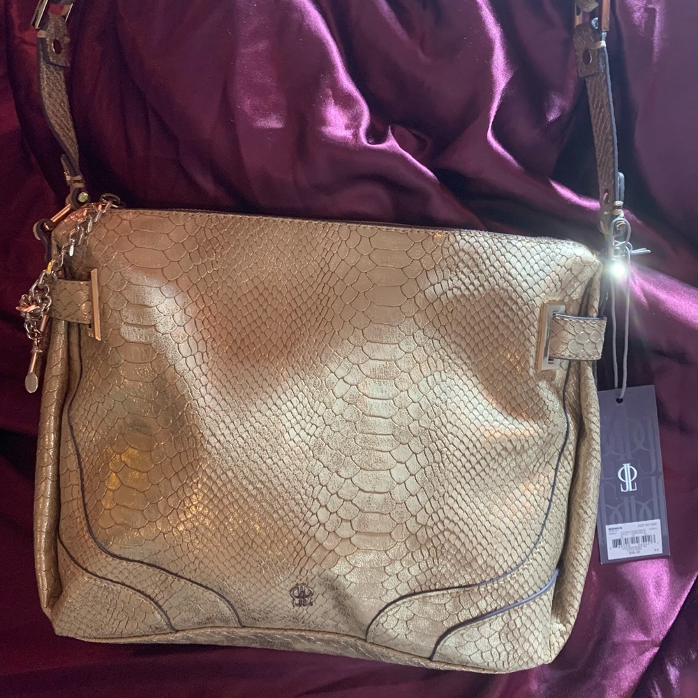 Gold J LO purse